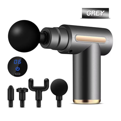 Pulserelief Pro™ – Portable LED Percussion Massage Gun for Deep Tissue Recovery