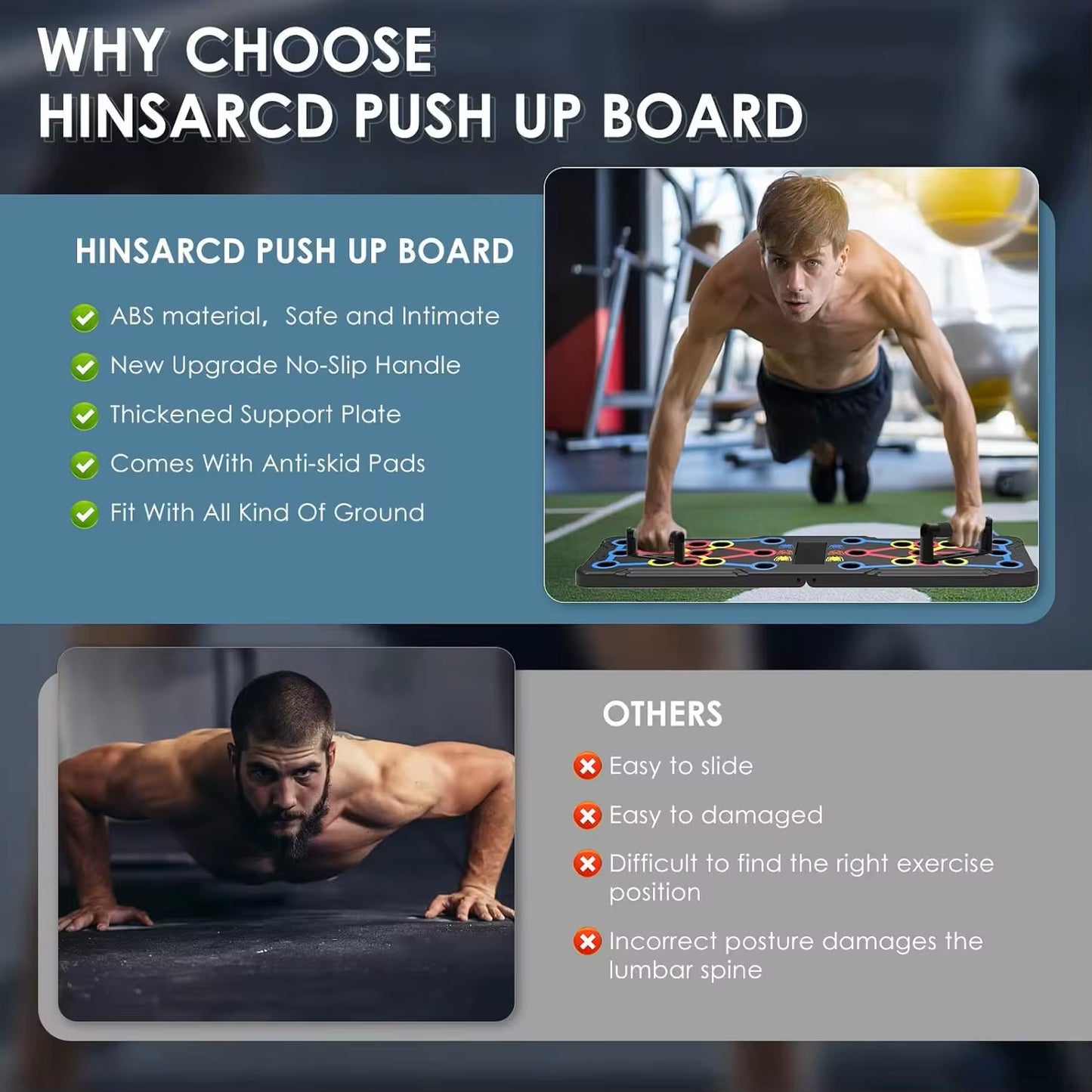 Pushmax Pro™ – Color-Coded Total Upper Body Trainer Board